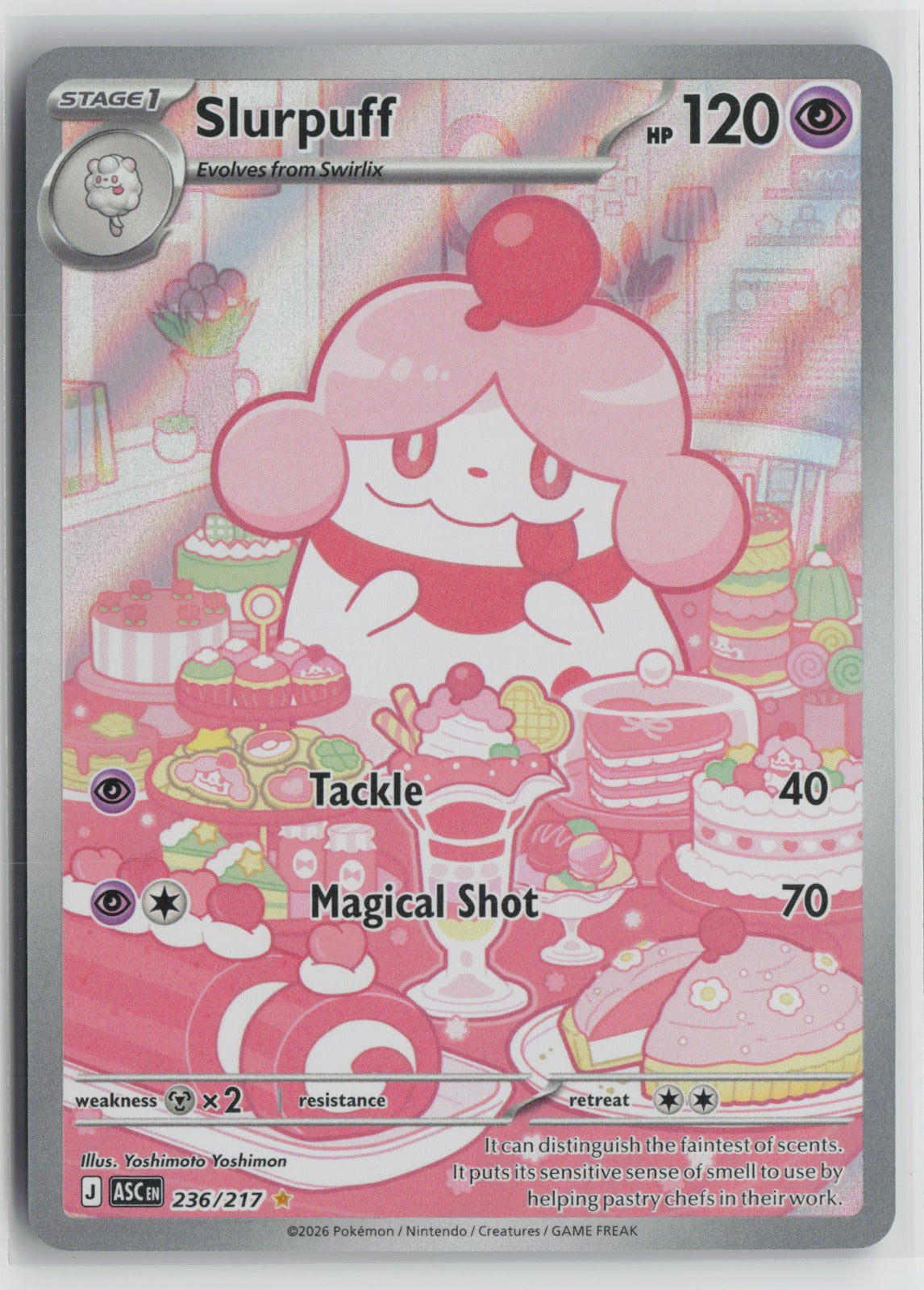 Slurpuff - Illustration Rare Holo ASC 236/217 NM