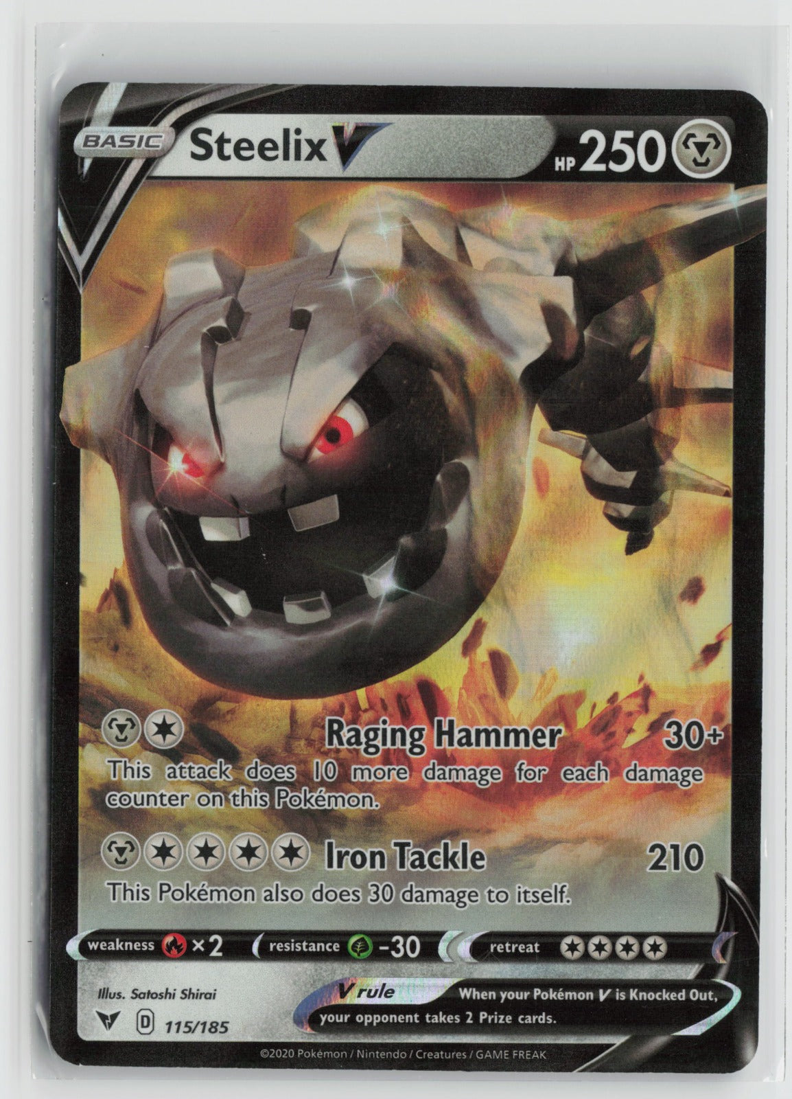 Steelix V Ultra Rare Holo SWSH04 115/185 NM