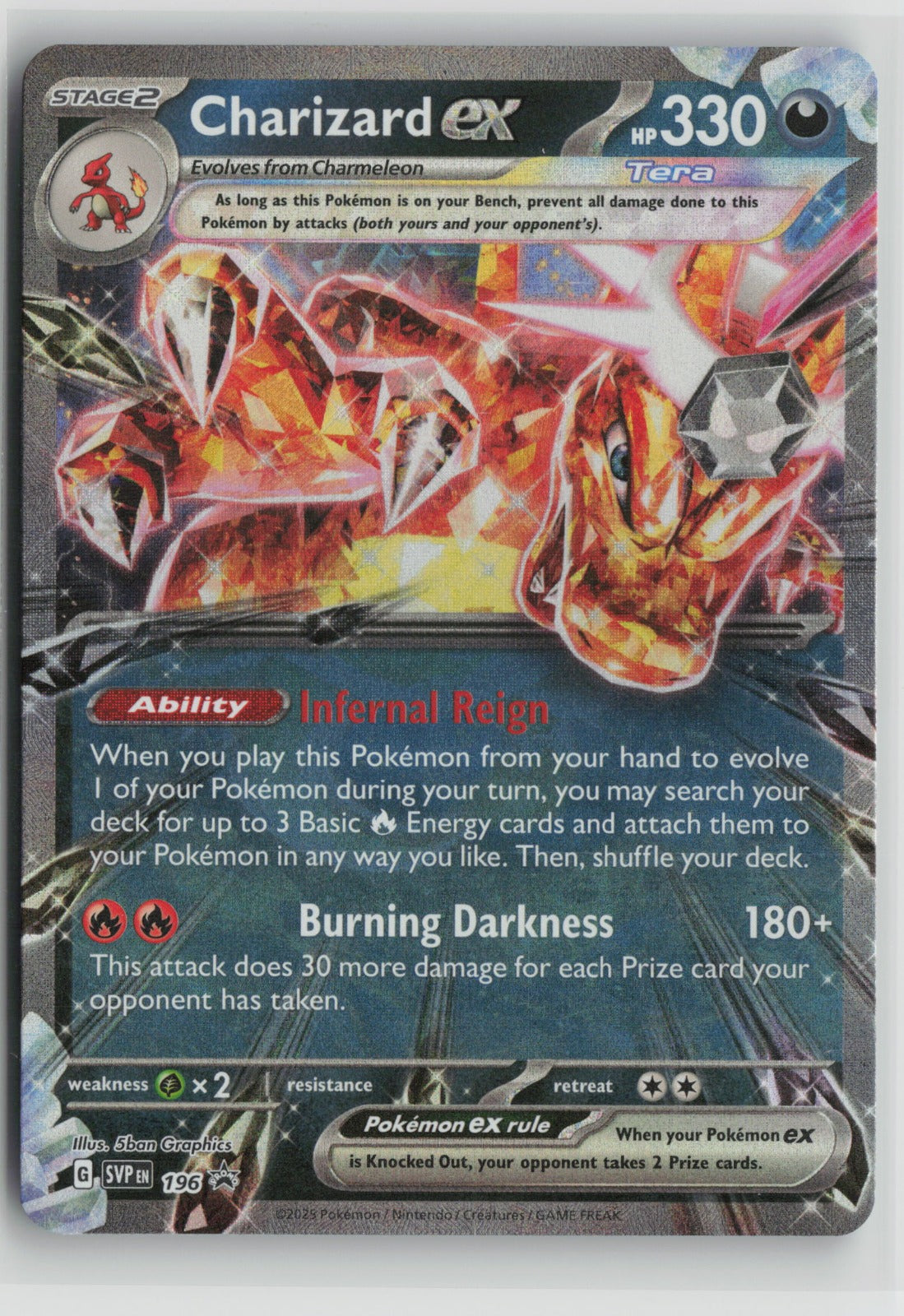 Charizard ex - Promo Holo SVP 196 NM
