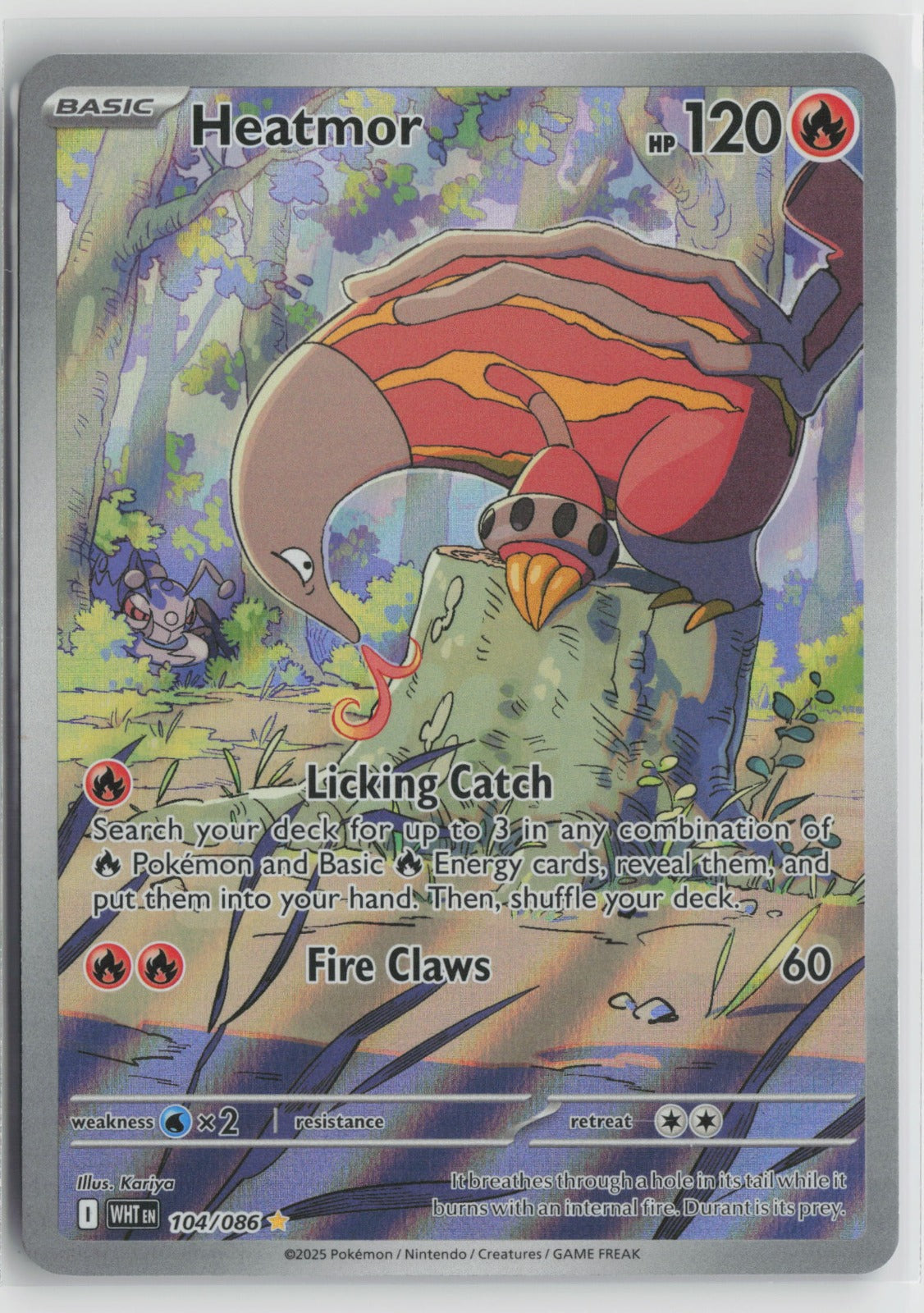 Heatmor Illustration Rare Holo WHT 104/086 NM