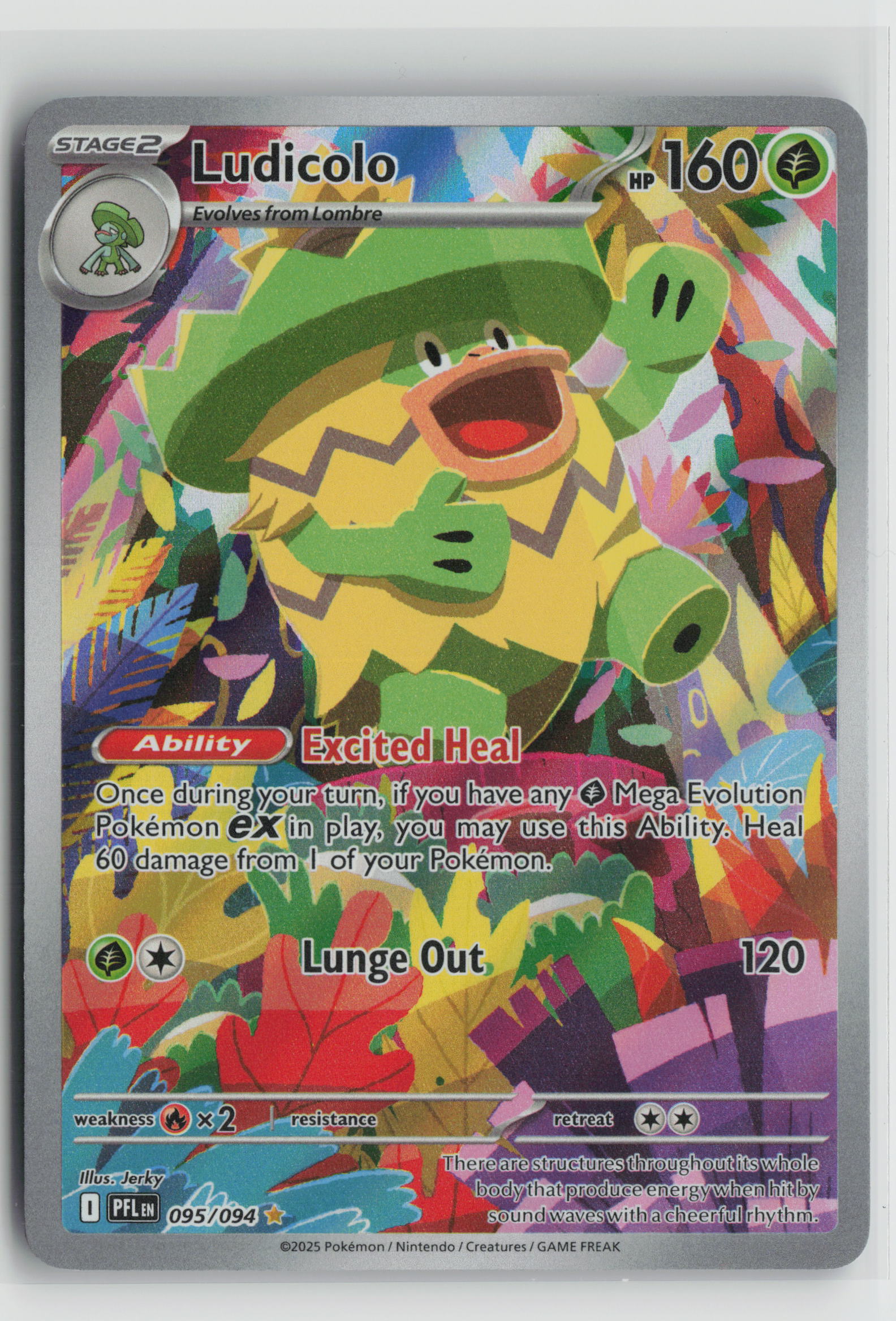 Ludicolo - Illustration Rare ME02: Phantasmal Flames 095/094 NM-E