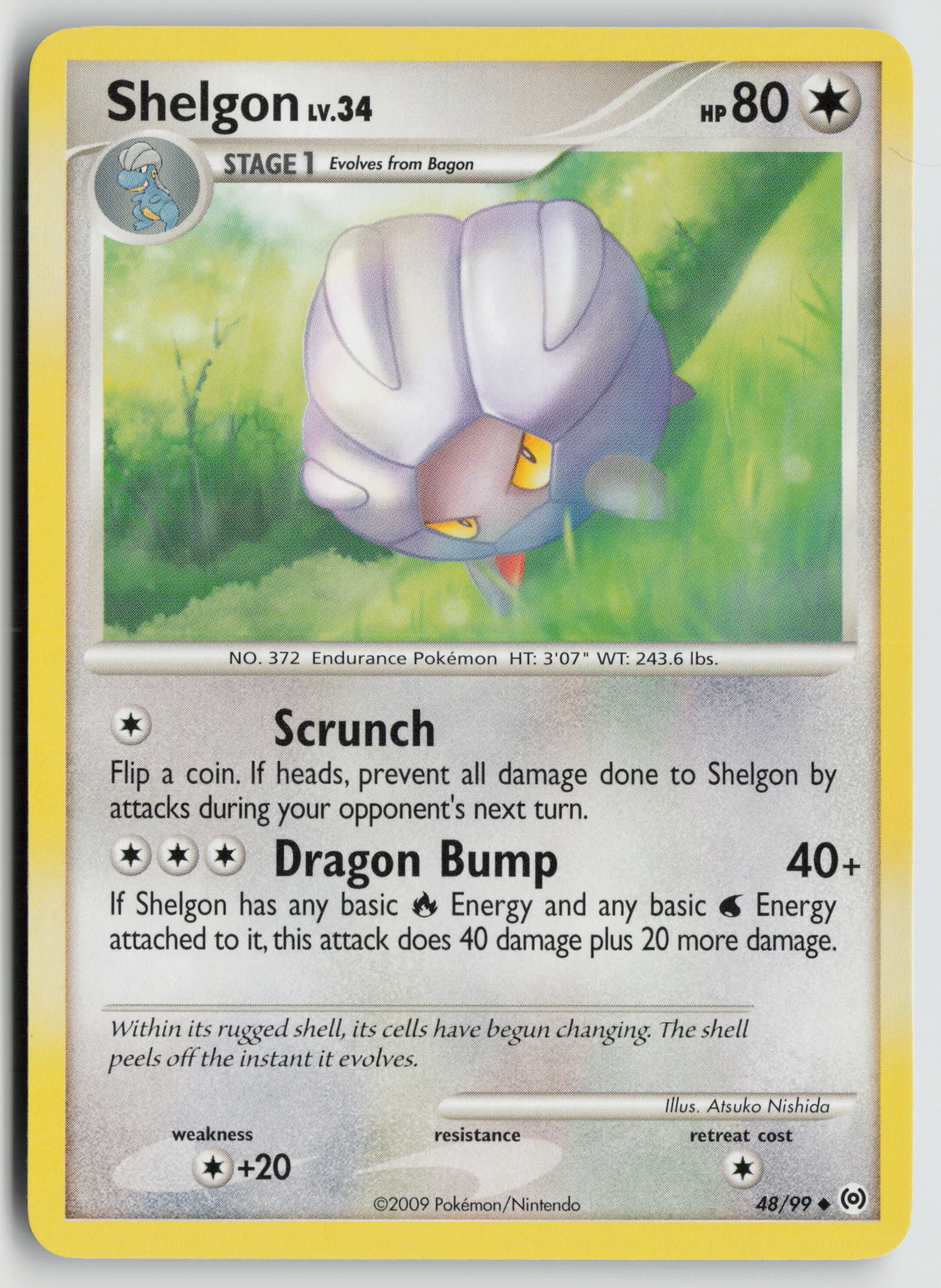 Shelgon Uncommon Arceus 48/99 NM