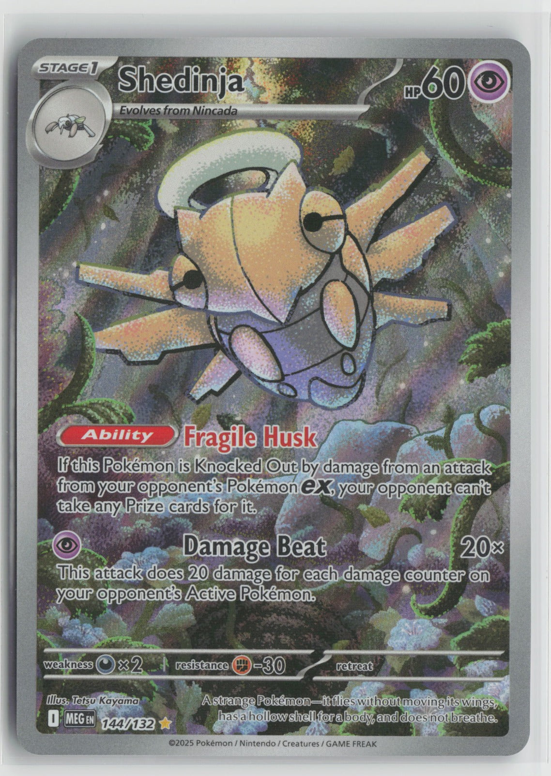 Shedinja Illustration Rare Holo MEG 144/132 NM