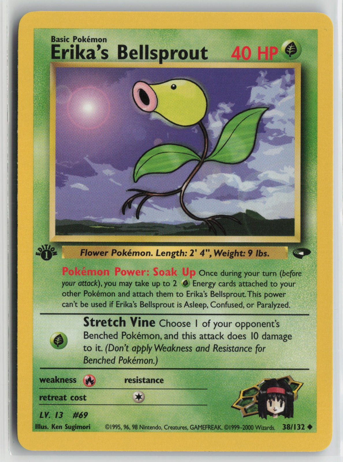 Erika's Bellsprout Uncommon 1st Edition G2 038/132 NM