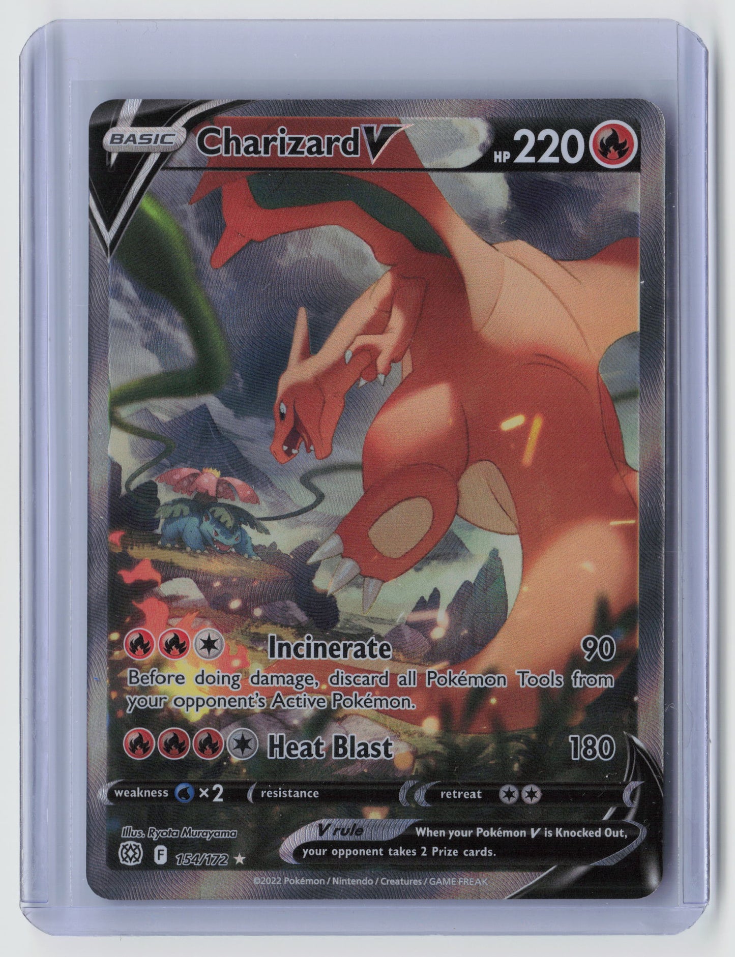Charizard V (Alternate Full Art) Ultra Rare SWSH09: Brilliant Stars 154/172 NM