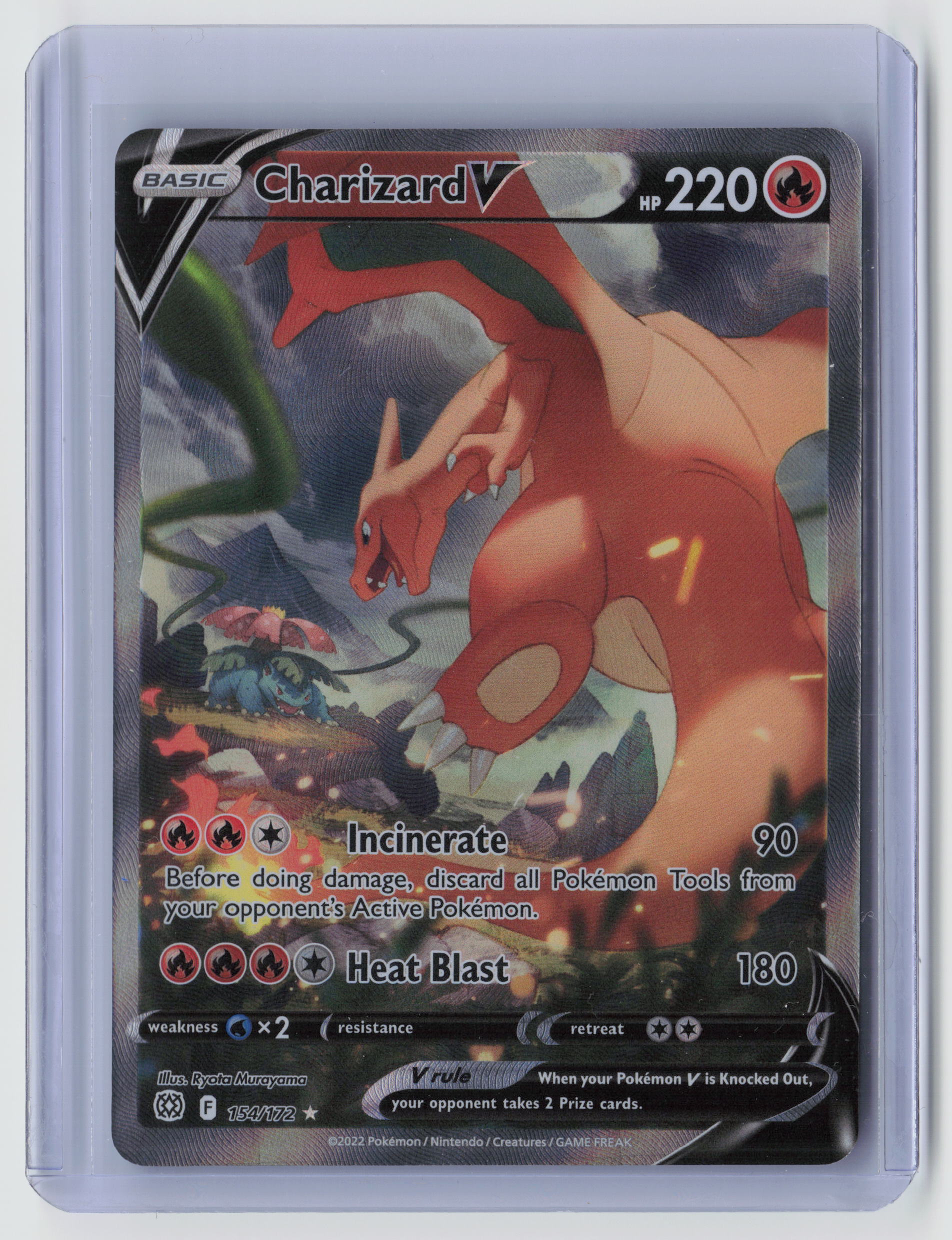 Charizard V (Alternate Full Art) Ultra Rare SWSH09: Brilliant Stars 154/172 NM