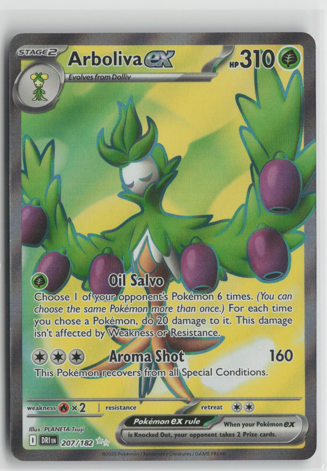 Arboliva ex Ultra Rare Holo DRI 207/182 NM