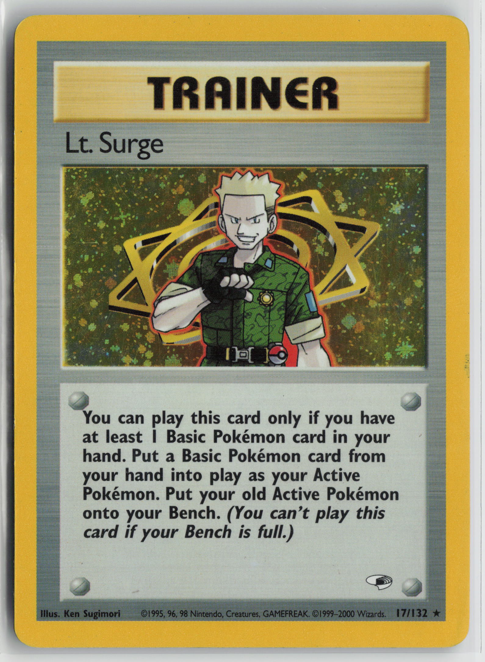 Lt. Surge (17) Holo Rare Holo G1 017/132 LP
