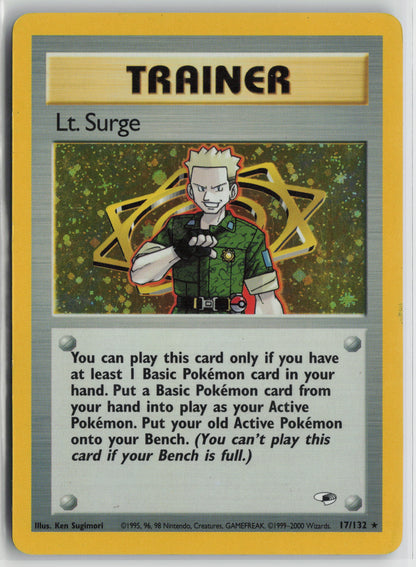 Lt. Surge (17) Holo Rare Holo G1 017/132 LP