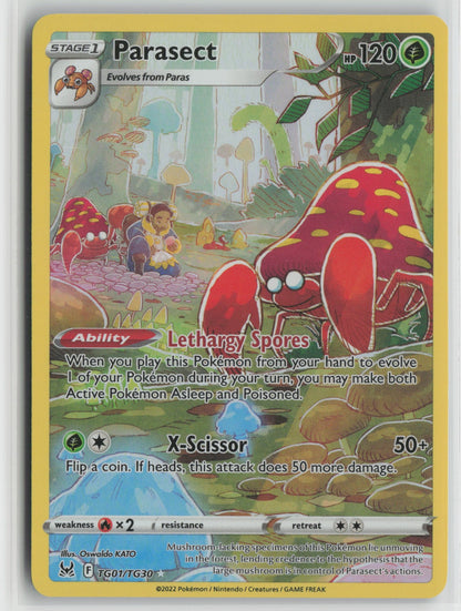 Parasect Ultra Rare Holo SWSH11: TG TG01/TG30 NM