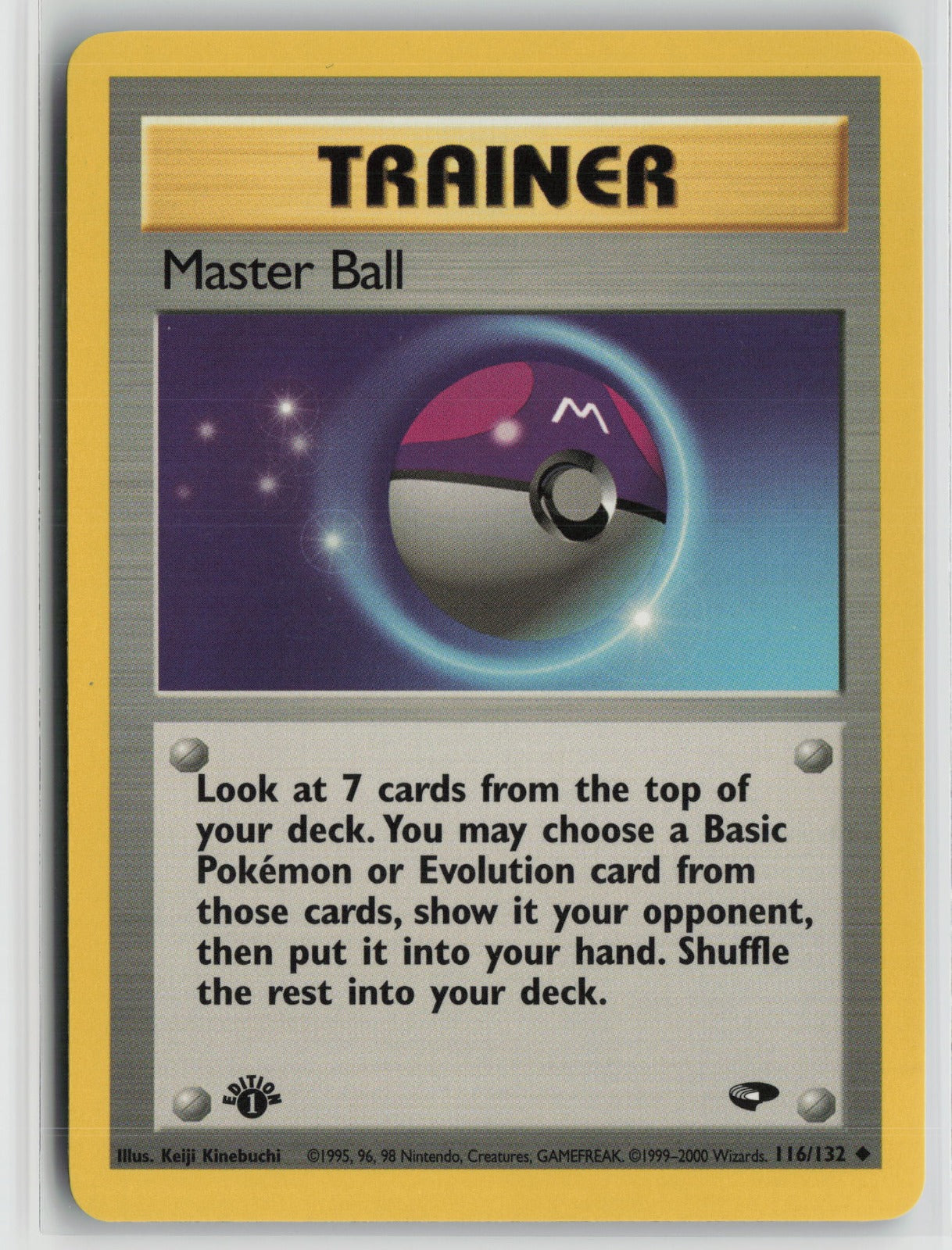 Master Ball Uncommon 1st Edition G2 116/132 NM
