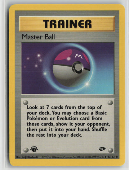 Master Ball Uncommon 1st Edition G2 116/132 NM
