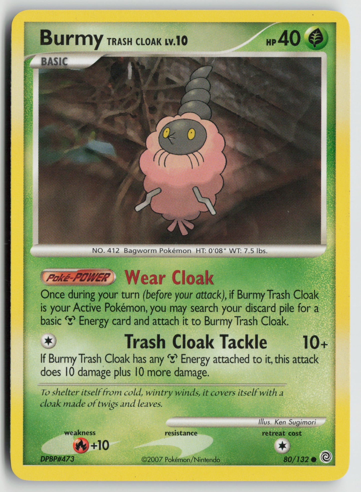 Burmy Trash Cloak Common Secret Wonders 80/132 LP