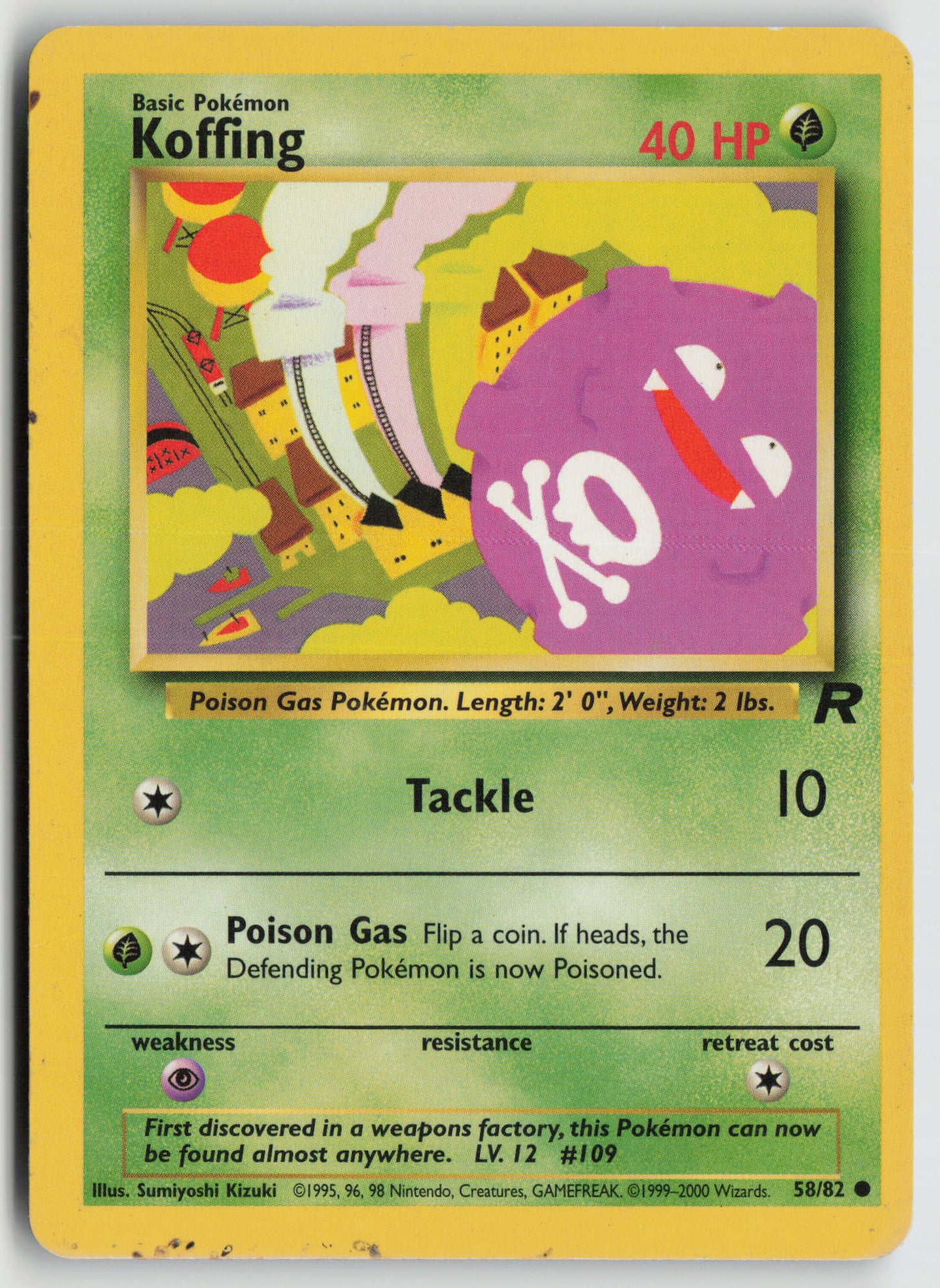 Koffing Common Team Rocket 58/82 HP