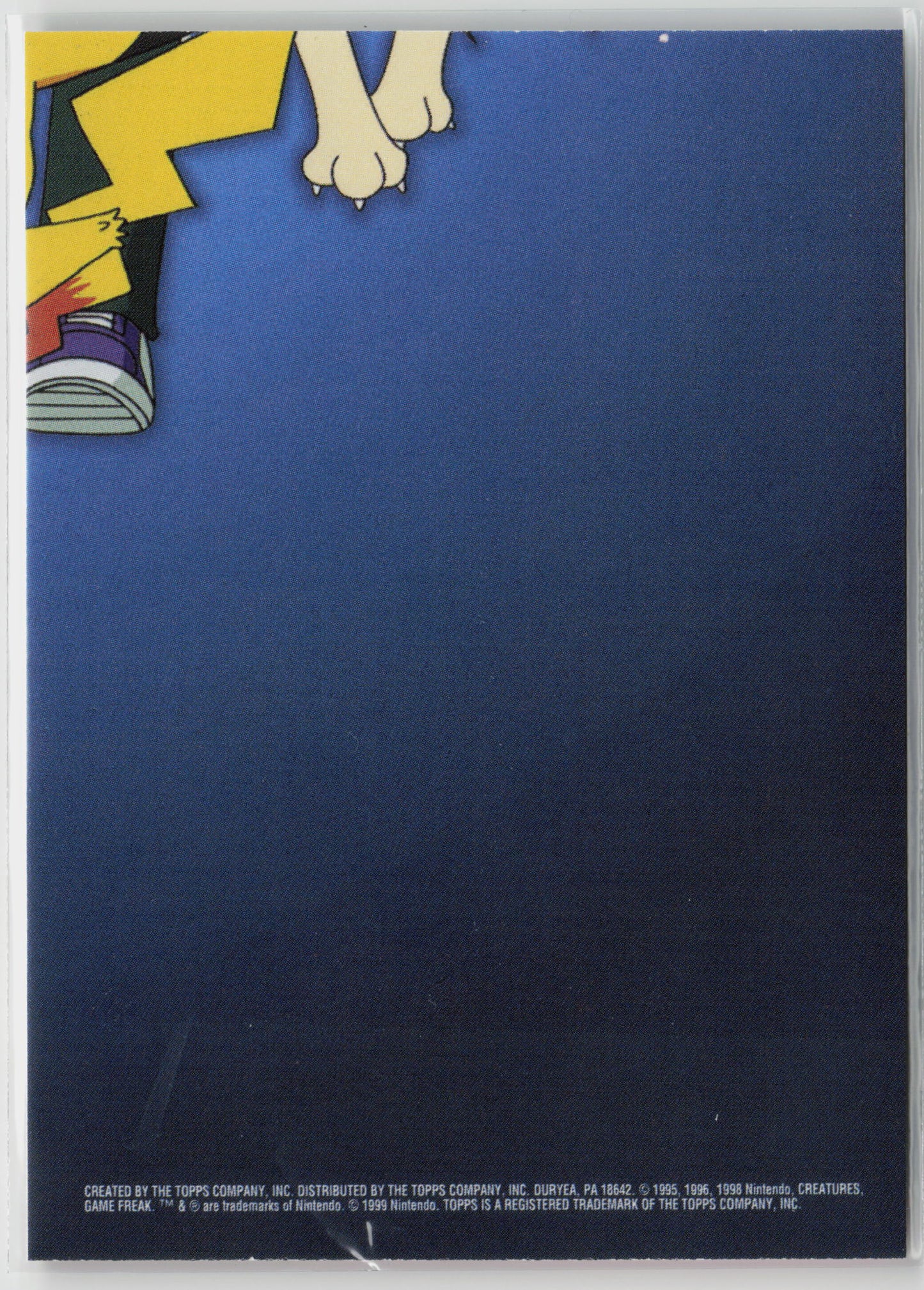 TV13 #109 Koffing/#110 Weezing Topps TV Animation Series 1999 Non-Holo LP (Back)