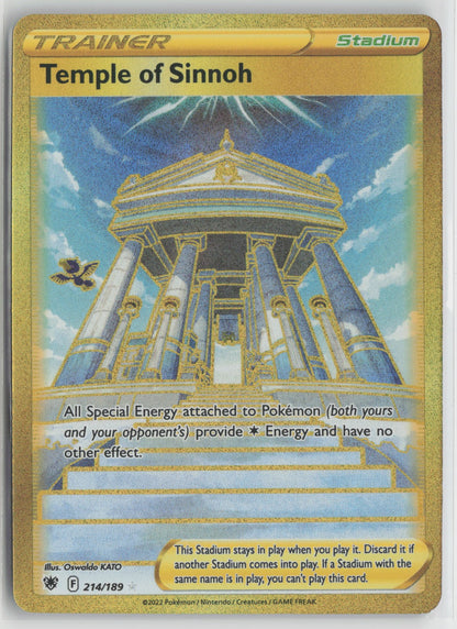 Temple of Sinnoh (Secret) Secret Rare Holo SWSH10 214/189 NM