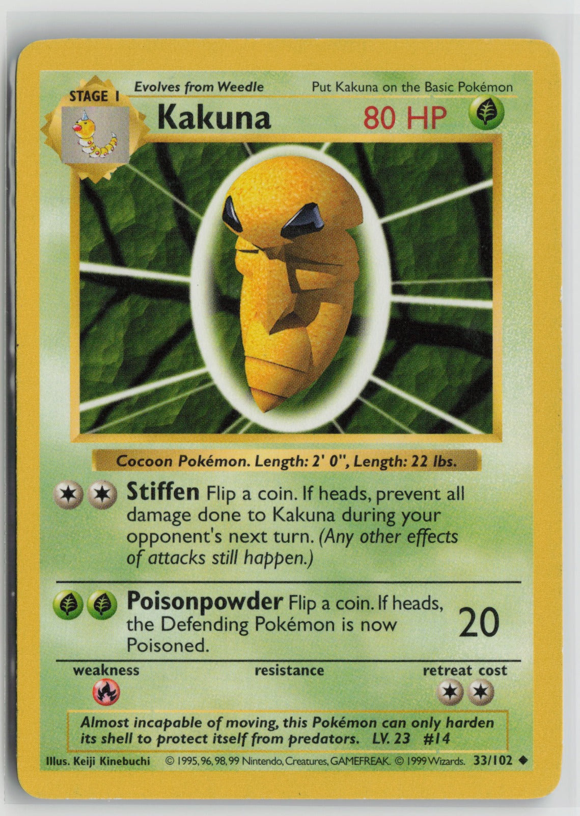 Kakuna Uncommon Unlimited BSS 033/102 MP