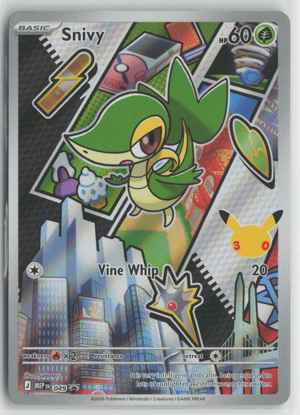 Snivy Promo Holo MEP 049 NM
