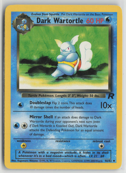 Dark Wartortle Uncommon Unlimited TR 46/82 LP
