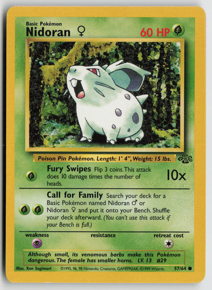 Nidoran F Common Jungle 57/64 HP