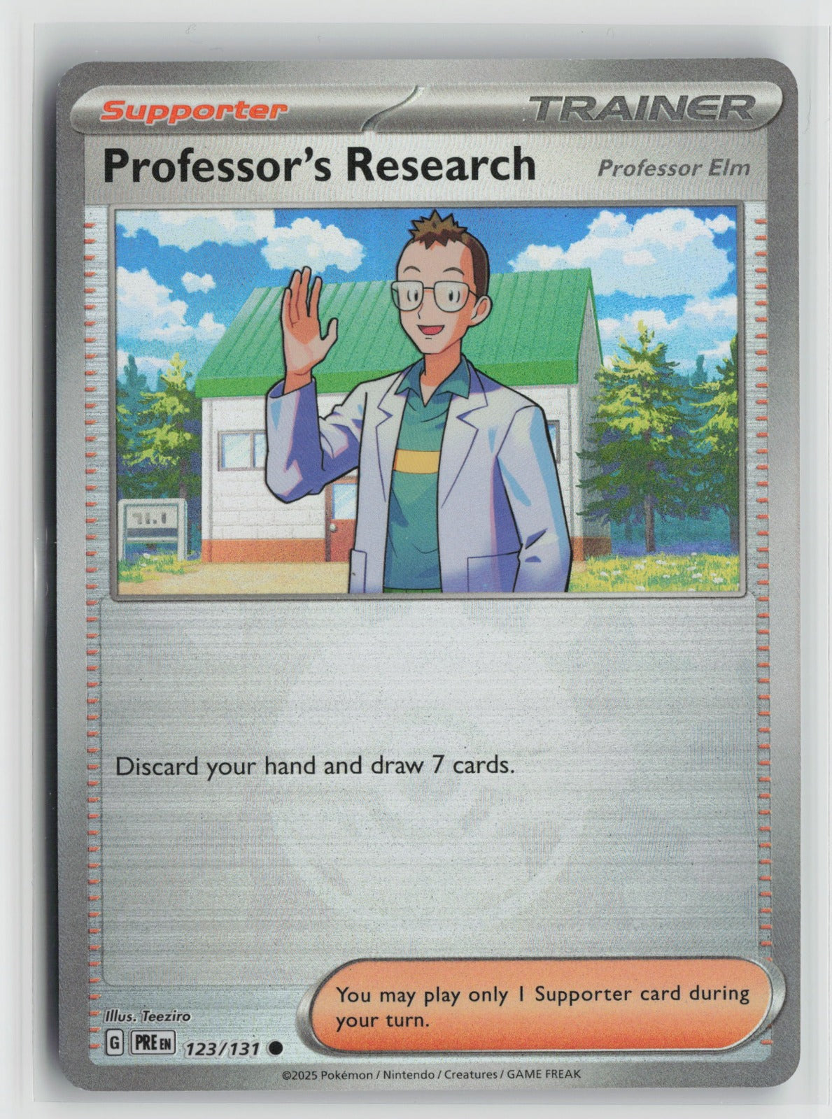 Professor's Research [Professor Elm] Poke Ball Pattern  Holo PRE 123/131 NM
