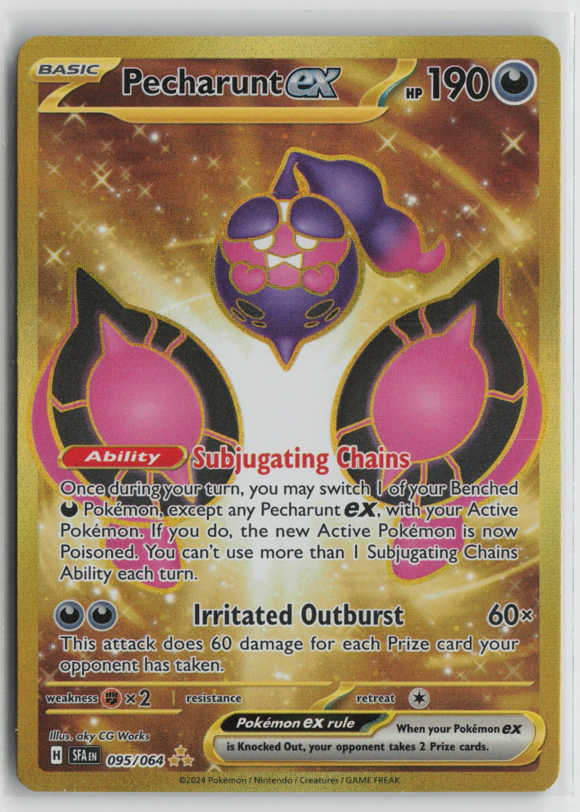 Pecharunt ex - Hyper Rare Holo SFA 095/064 NM