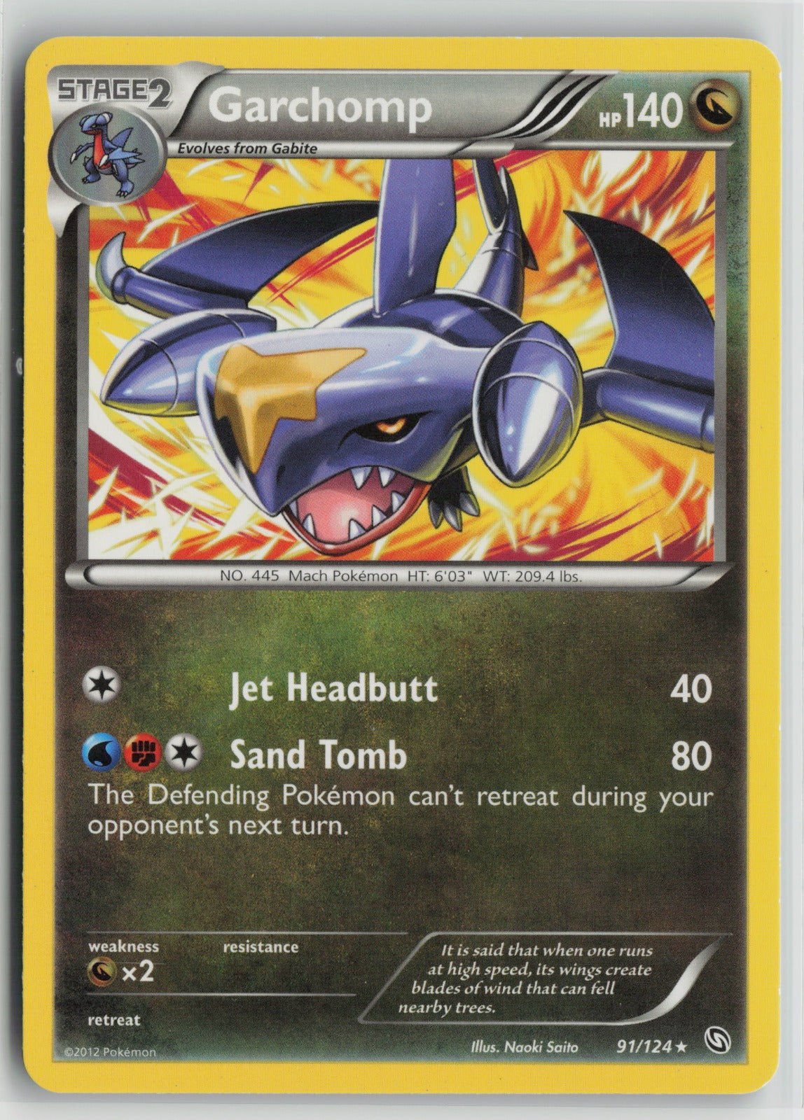 Garchomp (91) Rare DRX 91/124 MP