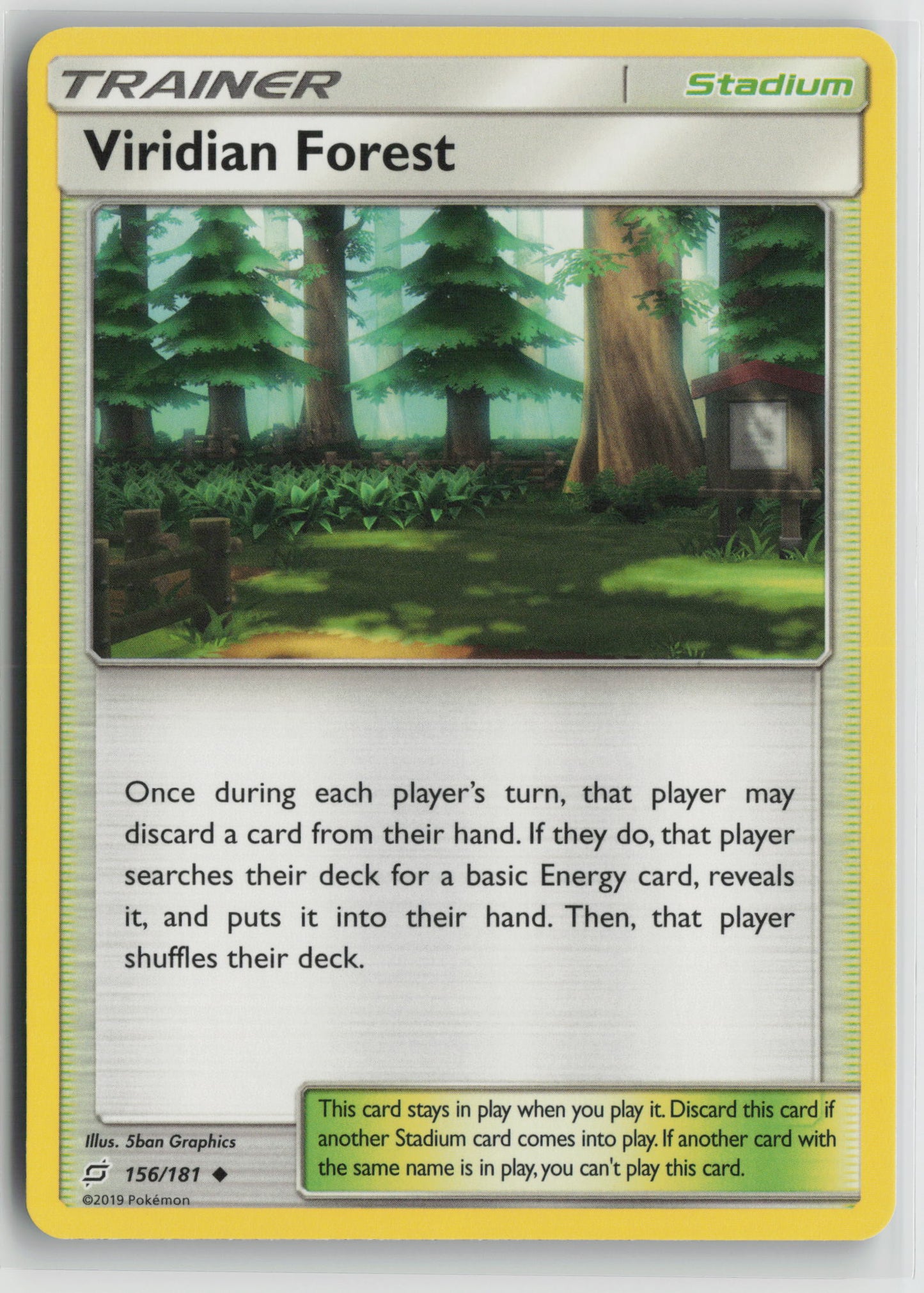 Viridian Forest Uncommon SM - Team Up 156/181 NM