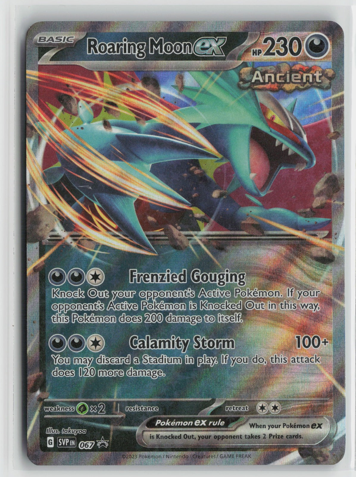 Roaring Moon ex Double Rare Holo PAR 124/182 NM