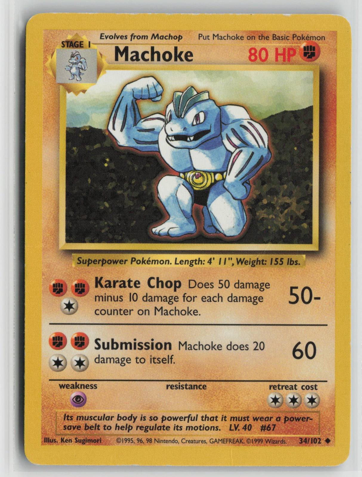 Machoke Uncommon BS 034/102 MP