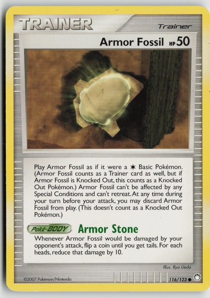 Armor Fossil Common Mysterious Treasures 116/123 LP