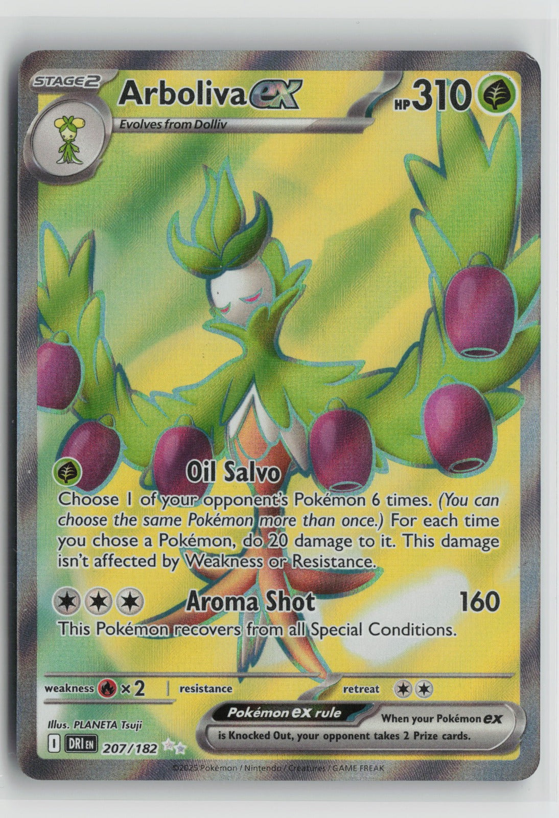 Arboliva ex - Ultra Rare Holo DRI 207/182 NM