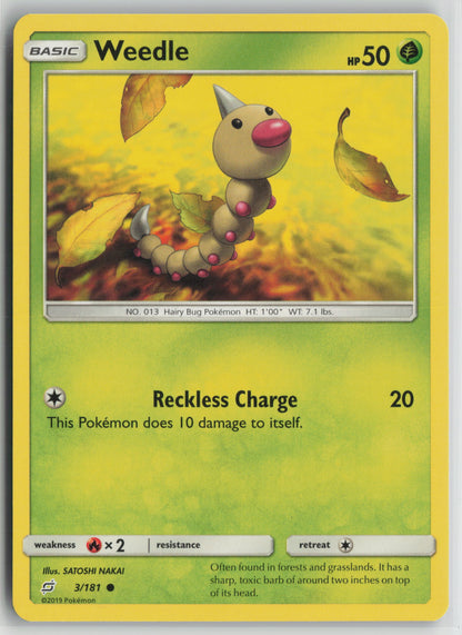 Weedle (3) Common SM - Team Up 3/181 NM