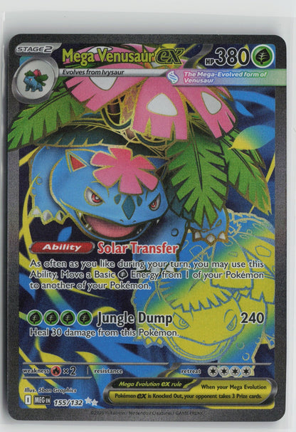 Mega Venusaur ex - Ultra Rare Holo MEG 155/132 NM