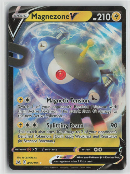 Magnezone V Ultra Rare Holo SWSH11 056/196 NM