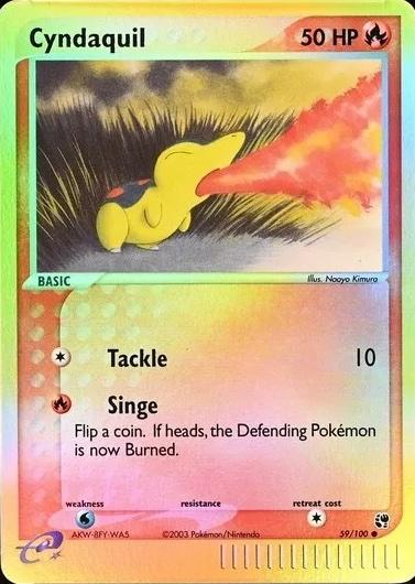 Cyndaquil - Reverse - Sandstorm EX #59/100
