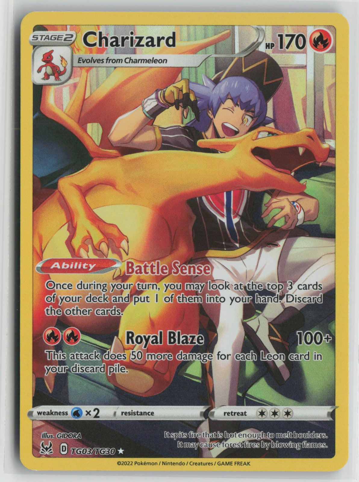 Charizard Ultra Rare Holo SWSH11: TG TG03/TG30 NM