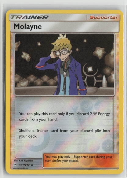 Molayne Uncommon Reverse Holo SM10 181/214 NM