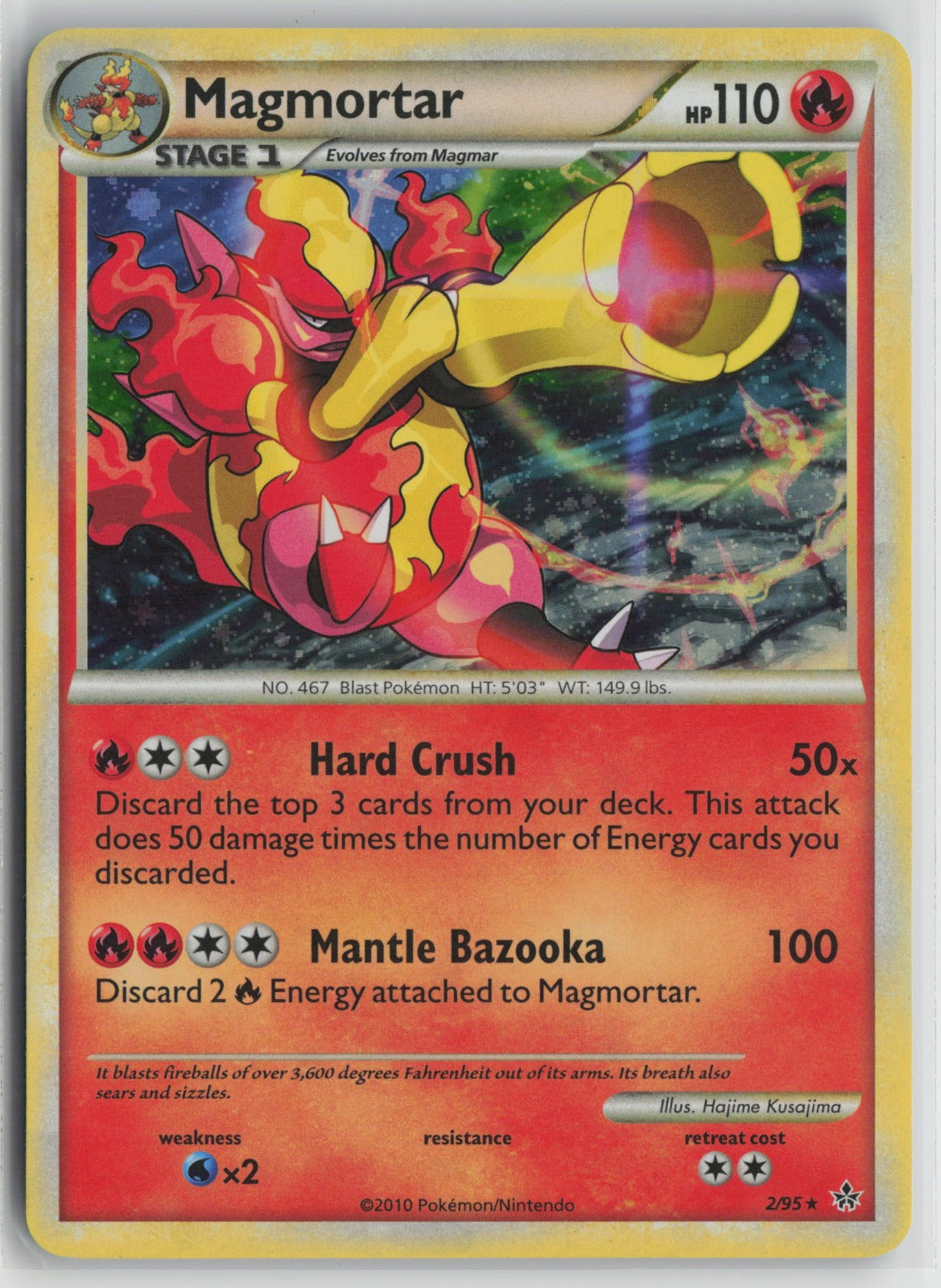 Magmortar Holo Rare Holo UL 2/95 LP