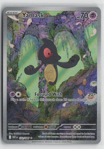 Yamask - Illustration Rare Holo WHT 122/086 NM