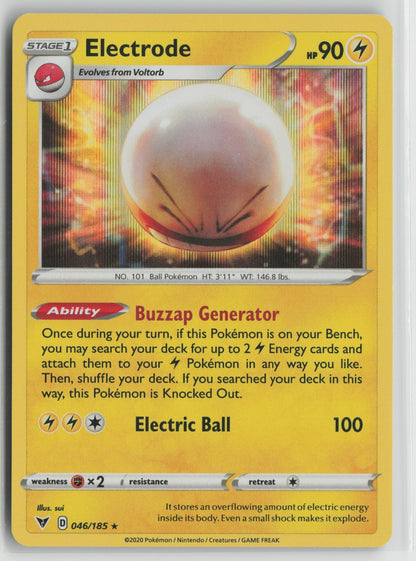 Electrode Holo Rare SWSH04 046/185 NM