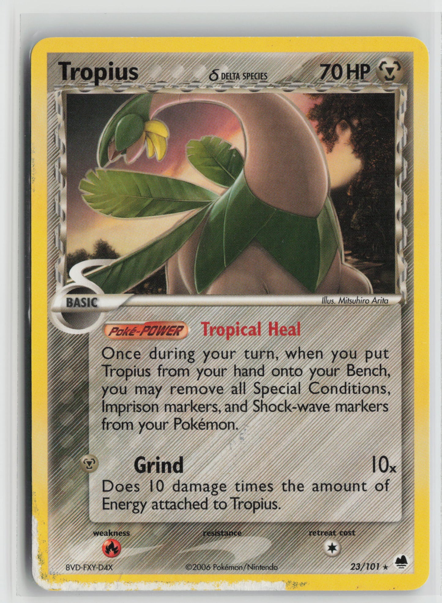 Tropius (Delta Species) Rare Dragon Frontiers 23/101 DMG