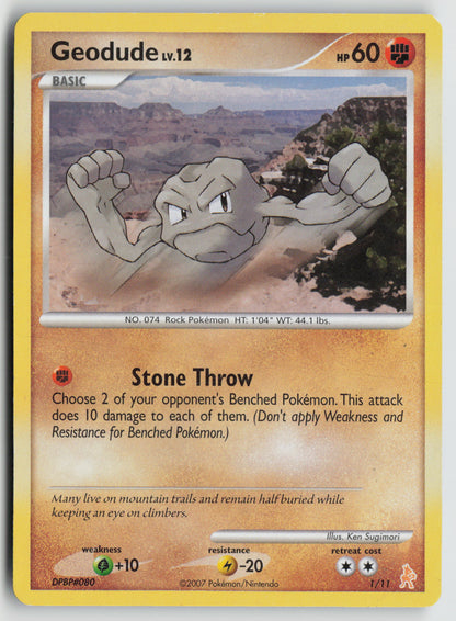 Geodude Common DP Trainer Kit: Manaphy & Lucario 1/11 HP