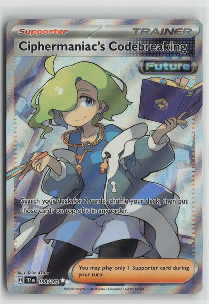 Ciphermaniac's Codebreaking Ultra Rare Holo TEF 198/162 NM