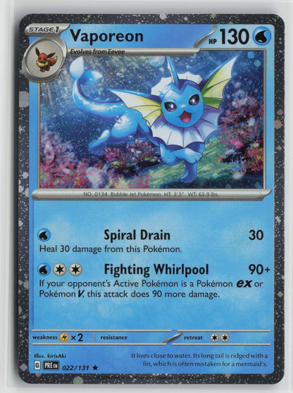 Vaporeon - (Cosmos Holo) Rare Holo MCAP 022/131 NM