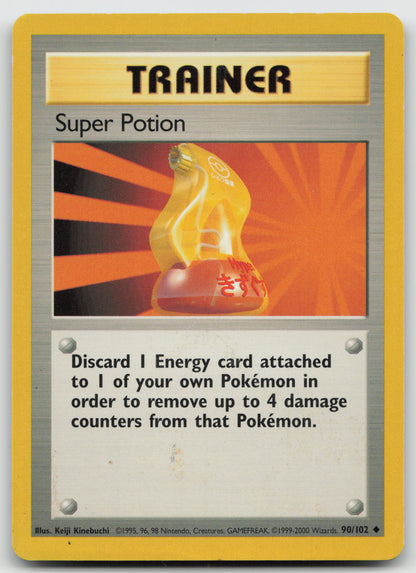Super Potion Uncommon Base Set 090/102 LP