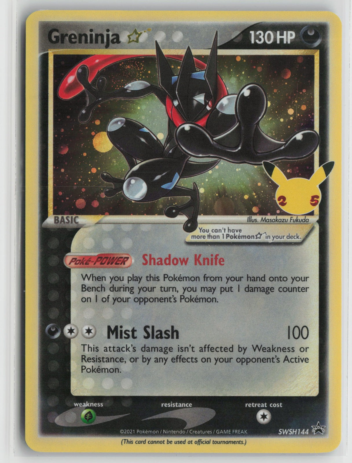 Greninja Star Promo Holo SWSD SWSH144 NM