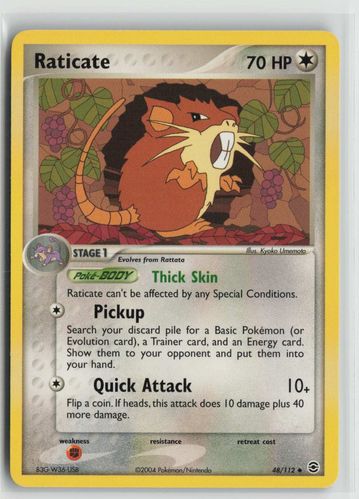 Raticate Uncommon RG 48/112 LP