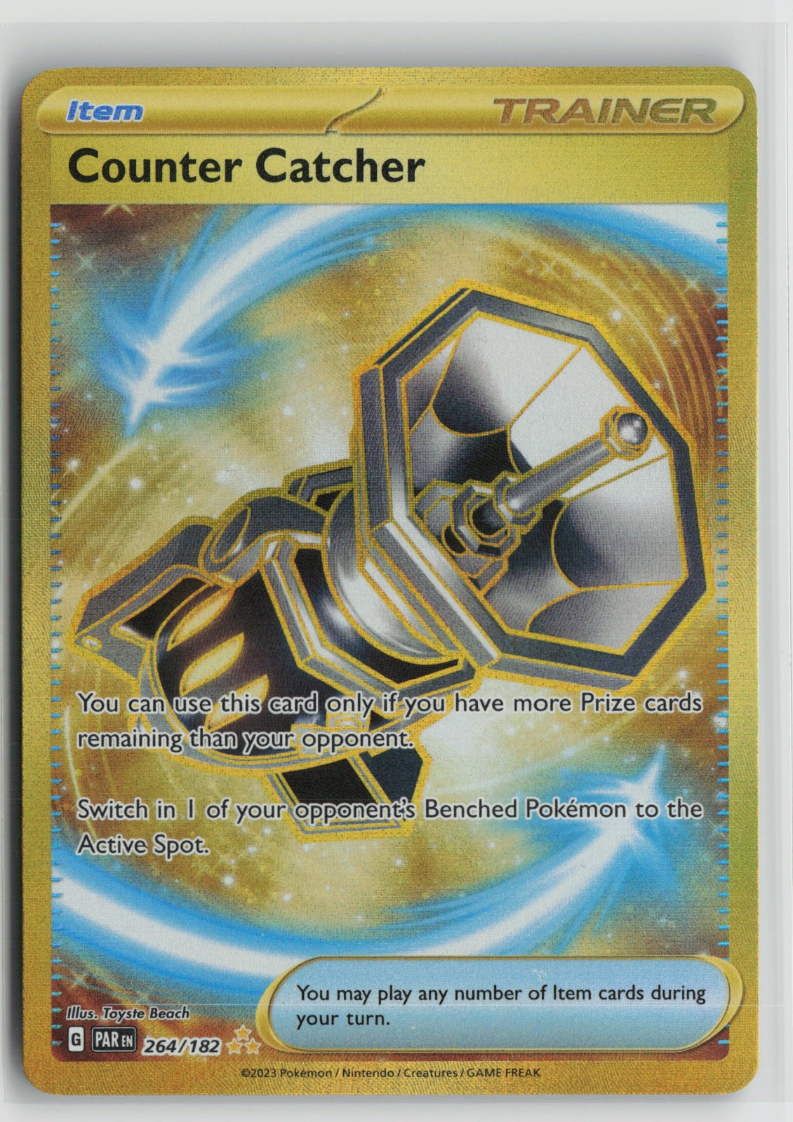 Counter Catcher - Hyper Rare Holo PAR 264/182 NM