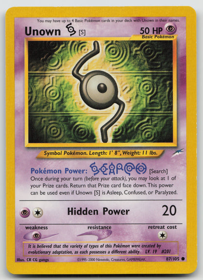 Unown [S] Common Unlimited N4 087/105 MP